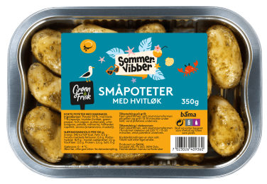 Småpoteter m/Hvitløk 350g Sommervibber