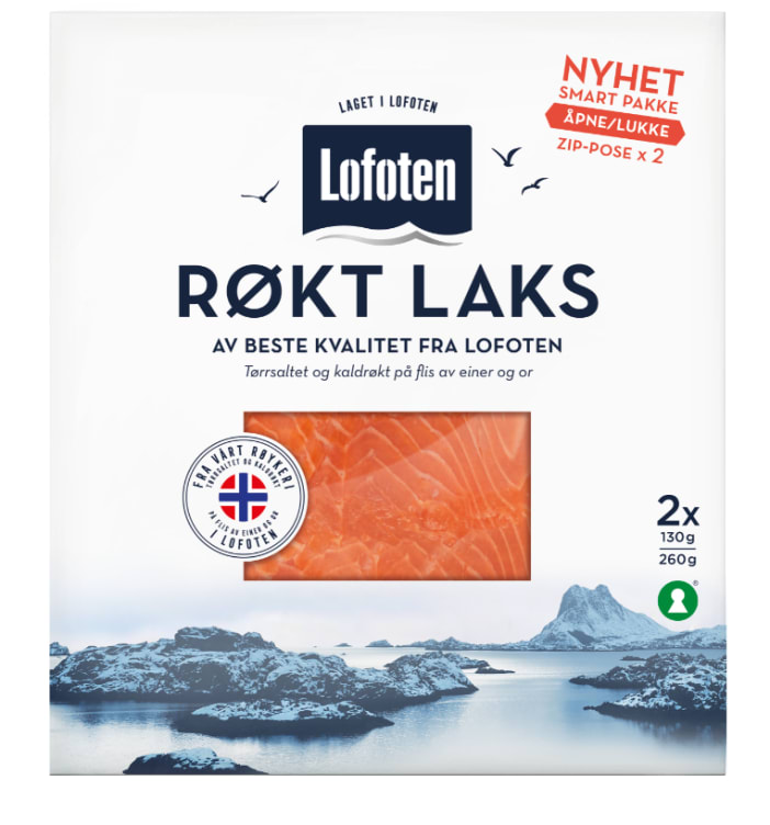 Laks Røkt skivet 260g Lofoten