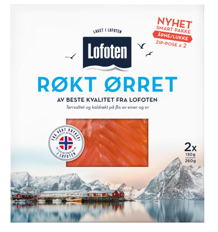 Bilde av Ørret Røkt skivet 260g Lofoten