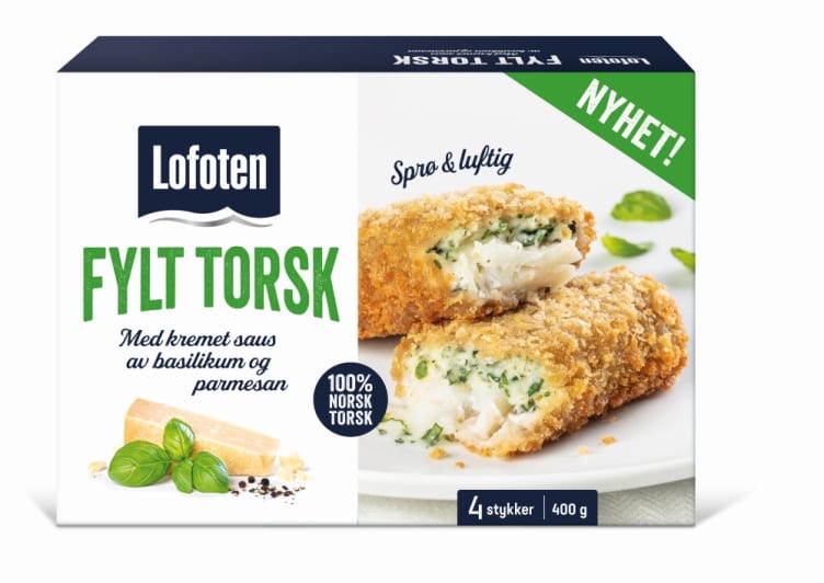 Torsk Fylt Basilikum/Parmesan 400g Lofoten