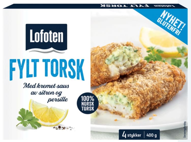 Torsk Fylt Sitron/Persille 400g Lofoten