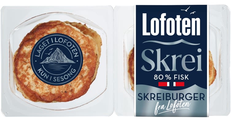 Bilde av Skreiburger 80% Fisk 4x110g Lofoten