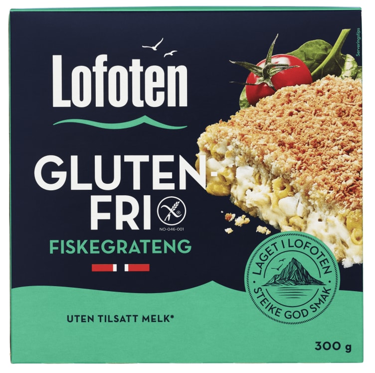 Fiskegrateng glutenfri 300g Frys Lofoten