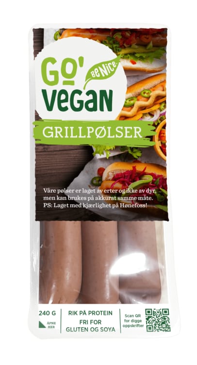 Grillpølser 240g Go'Vegan