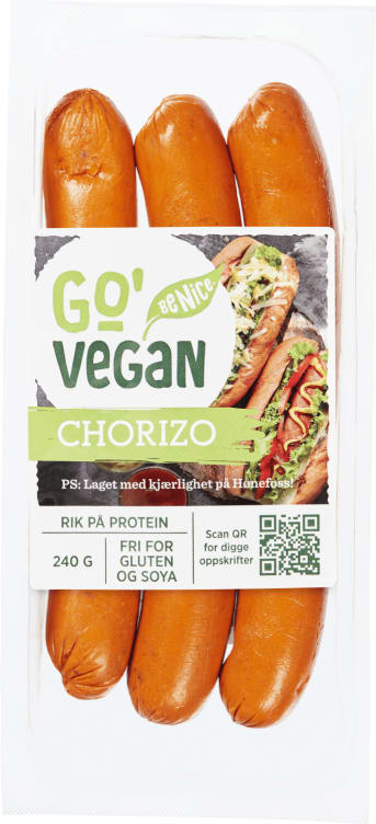 Chorizo 240g Go'Vegan