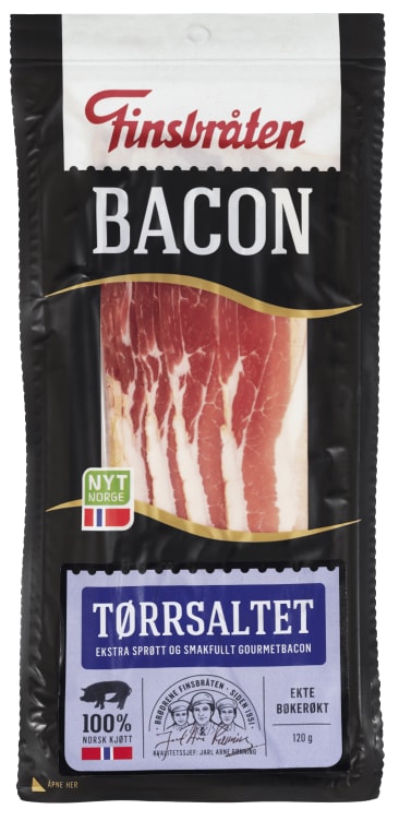 Bacon Tørrsaltet 120g Finsbråten