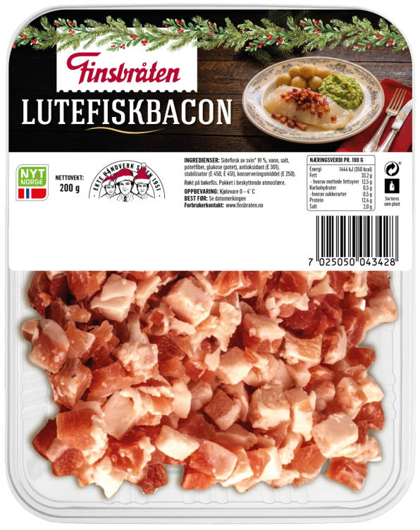 Lutefiskbacon 200g Finsbråten