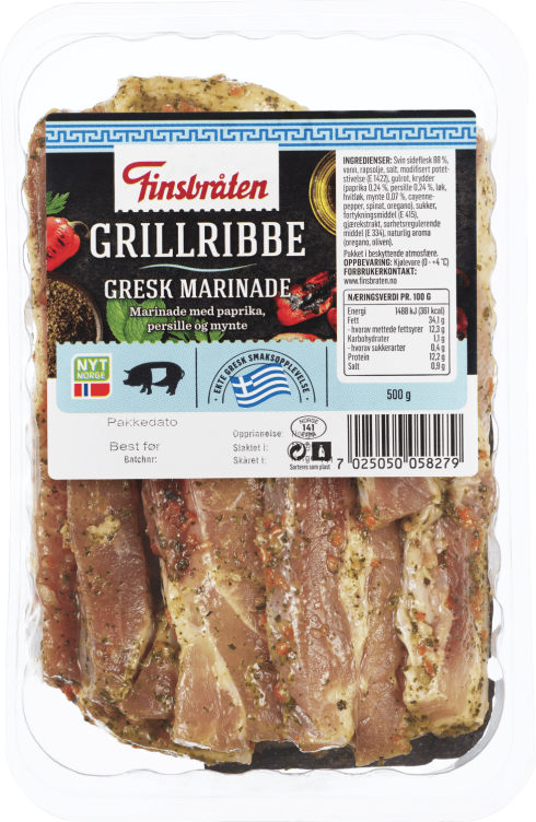 Grillribbe Gresk 500g Finsbråten