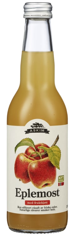 Eplemost m/Fruktkjøtt 0,33l flaske Askim