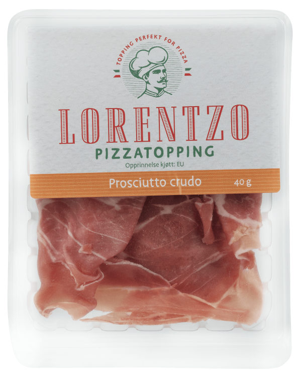 Pizzatopping Prosciutto Crudo 40g Lorentzo