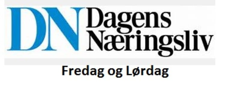 Bilde av Dagens Næringsliv Fredag og Lørdag