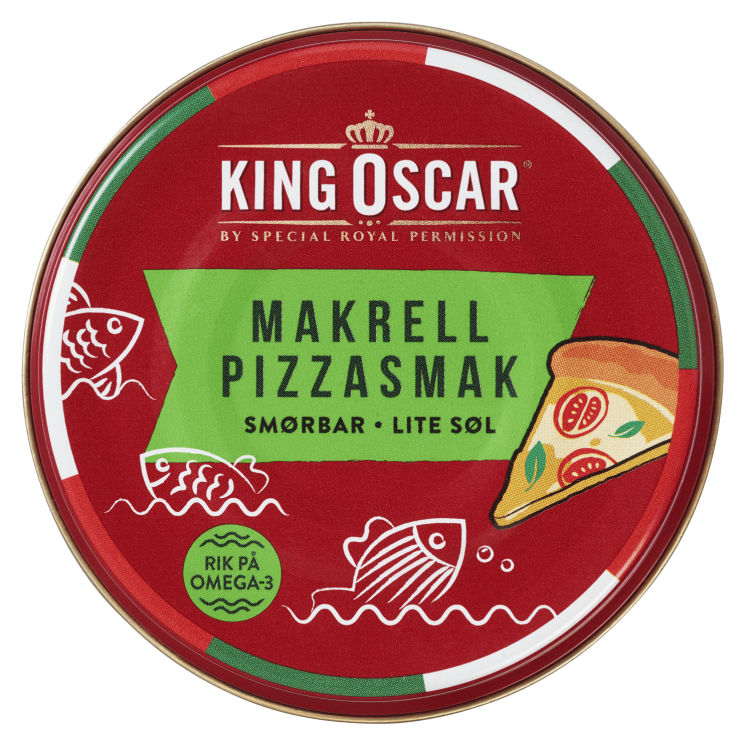 Makrell Smørbar Pizzasmak 90g King Oscar