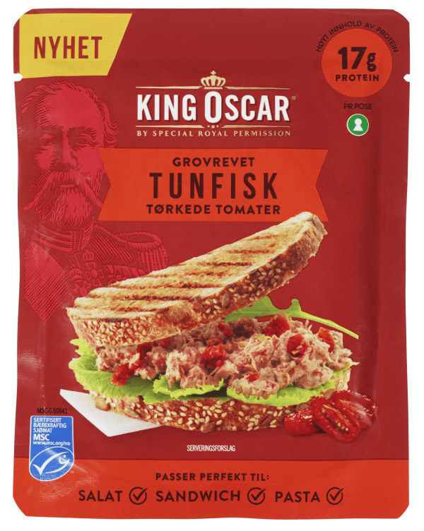 Tunfisk Tomat Grovrevet 85g King Oscar