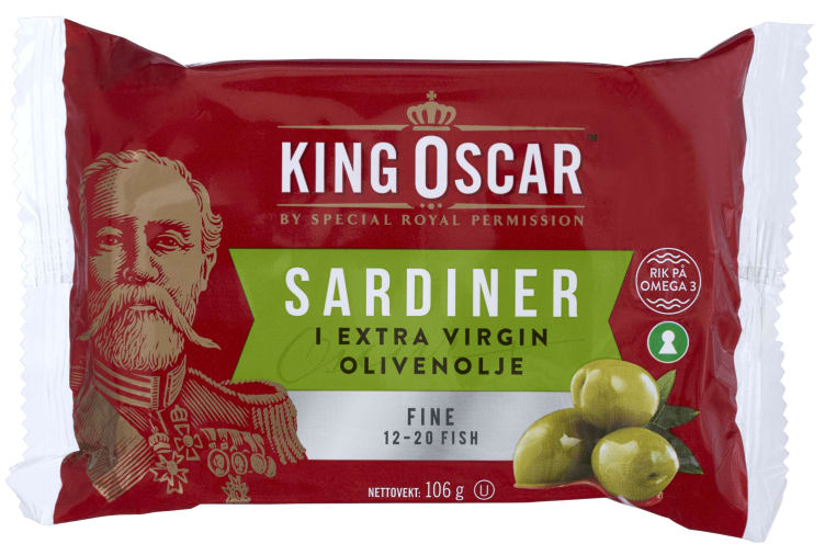 Sardiner i Olivenolje 106g King Oscar