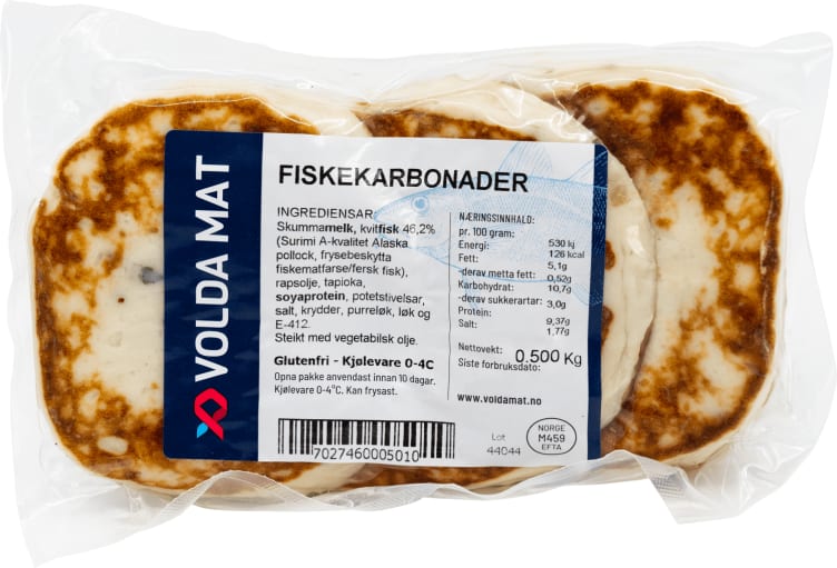 Fiskekarbonader 500g Volda