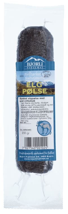 Spekepølse Elg 200g Bjorli