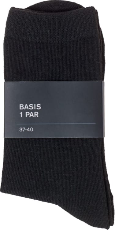 Basic Socks X1 Poly Black 37-40 La Mote