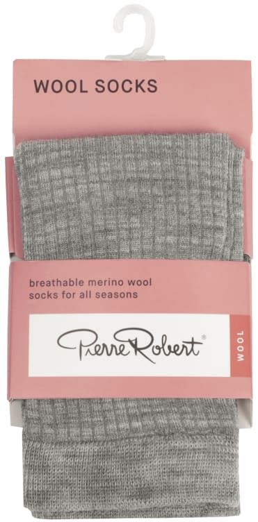 Merino Wool Sock Light Grey 37-40 Pierre Robert