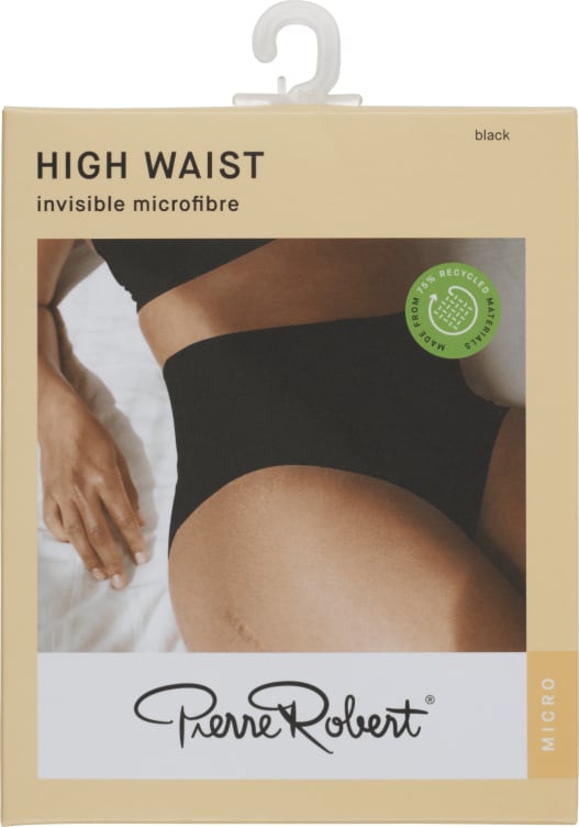 Bilde av Truse High Waist Inv.Black M Pierre-Robert