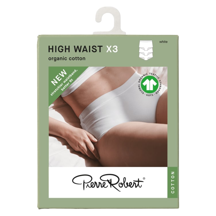 Truse High Waist Cotton White M Pierre-Robert