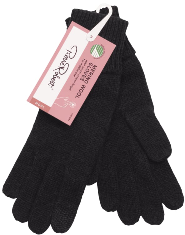 Wool Gloves Black Onesize Pierre-Robert
