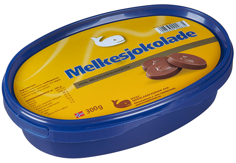 Melkesjokolade 300g Hval