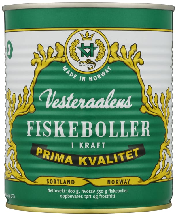 Fiskeboller i Kraft 800g Vesterålens