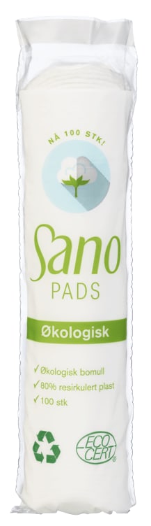 Bomullspads Økologisk 100stk