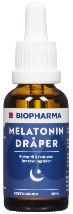 Melatonin Dråper 30ml Biopharma