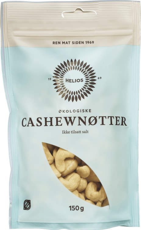 Cashewnøtter Økologisk 150g Helios