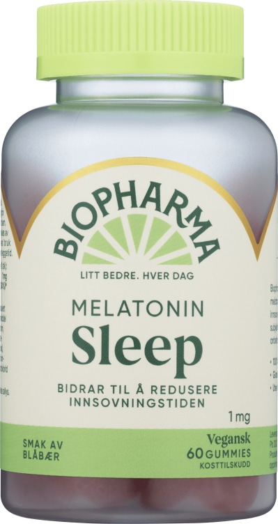 Melatonin Sleep Gummies 60stk Biopharma