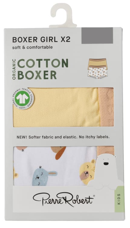 Product Image for Boxer Cotton Girl Yellow-White 110-116
