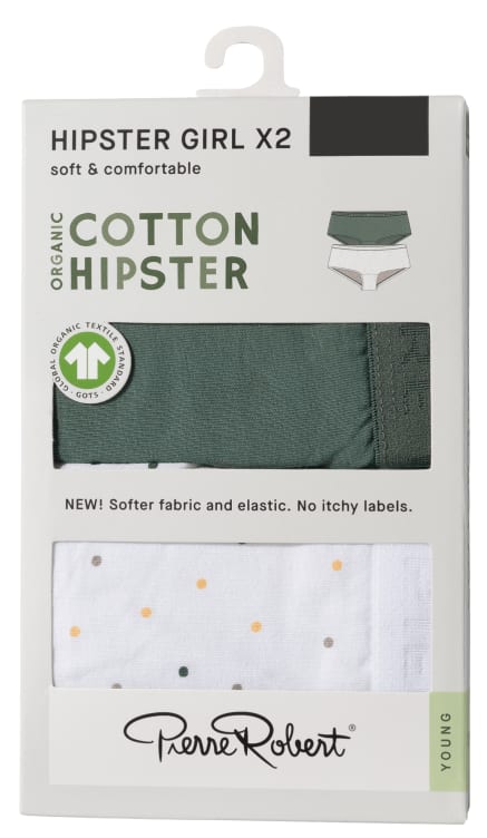 Hipster Cotton Girl Oceanteal-White 134-140