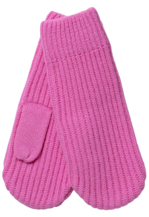 Wool Mittens Green/Pink Onesize Pierre Robert