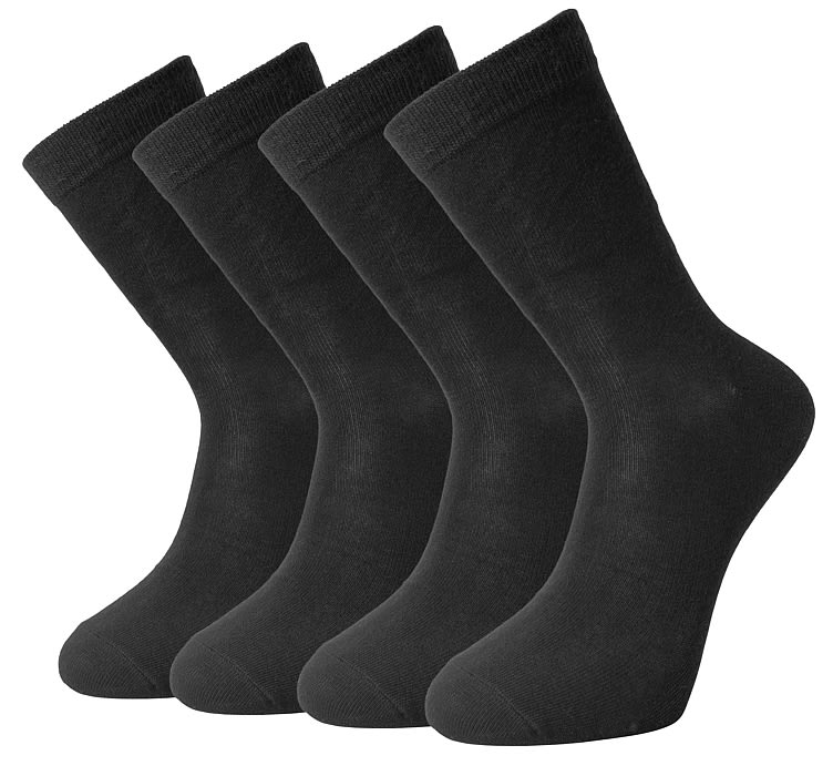 Basic Socks X4 Black 41-45 pr