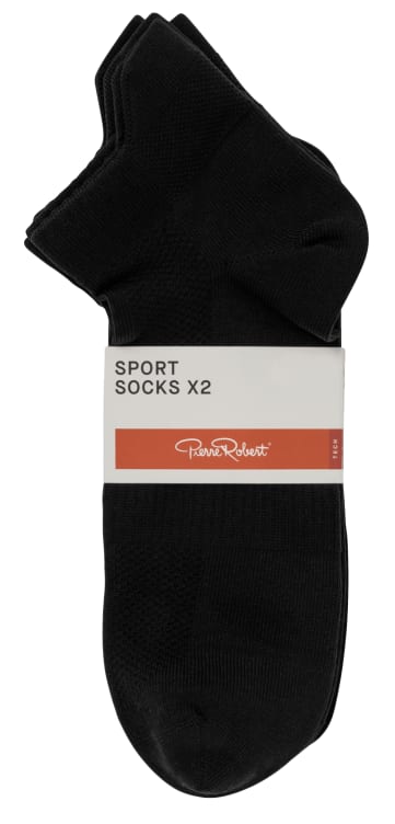 Bilde av Sport Socks Ankle Black 41-45 Pierre Robert