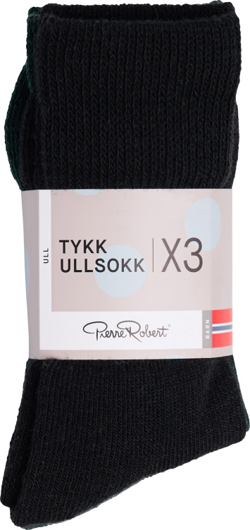 Ullsokk Tykk X3 Black 41-45 Pierre Robert