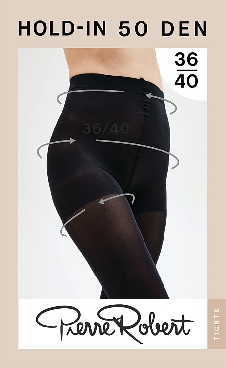 Bilde av Tights 50 Den Black 36-40 Pierre Robert