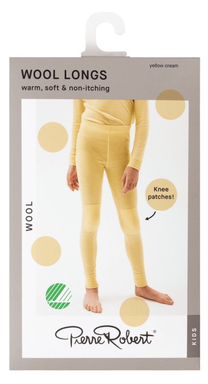 Wool Longs Kids Cream 122-128 Pierre Robert