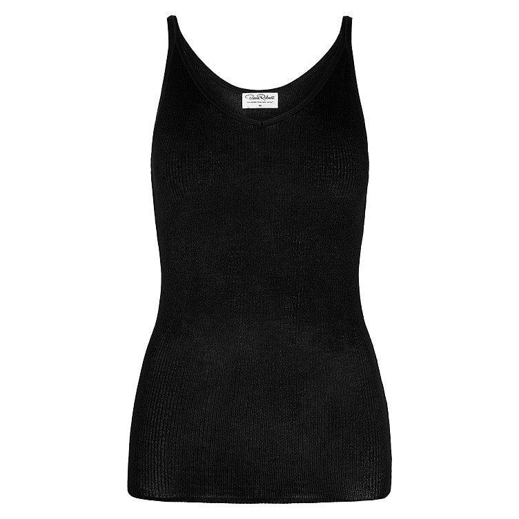 Wool Singlet Jet Black L Pierre Robert