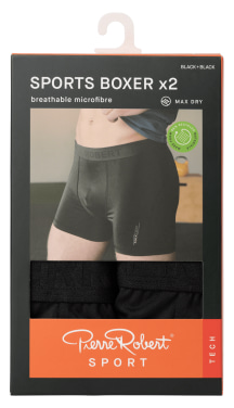 Sports Boxer X2 Black Xxl Pierre Robert