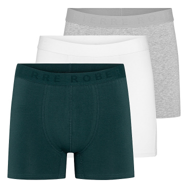 Boxer Cotton Men Sea/White/Grey Xl Pierre Robert