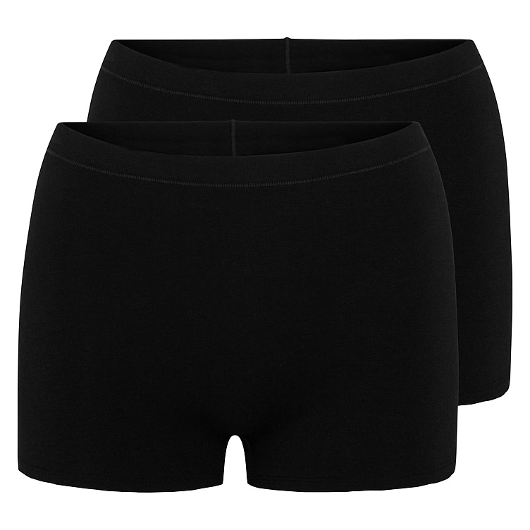 Product Image for Boxer Cotton X2 Dame Black L Pierre Robert