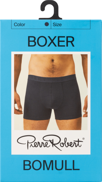 Product Image for Boxer Cotton Men Navy M Pierre Robert
