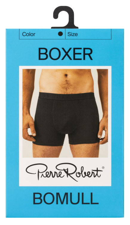 Product Image for Boxer Cotton Men Black Xxl Pierre Robert