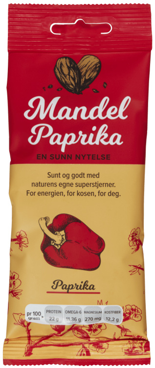 Mandel m/Paprika 50g en Sunn Nytelse