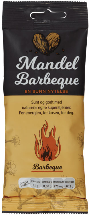 Mandel m/Barbeque 50g en Sunn Nytelse