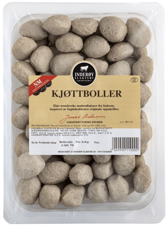 Kjøttboller 500g Inderøy