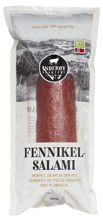 Fennikelsalami 250g Inderøy Slakteri