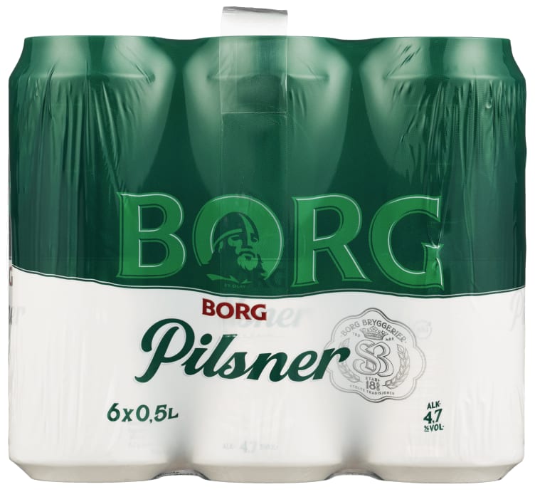 Borg Pilsner 4,5% 0,5lx6 boks